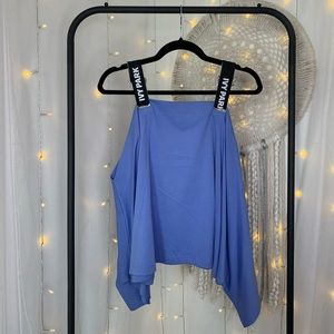 Ivy Park blue off the shoulder top size M